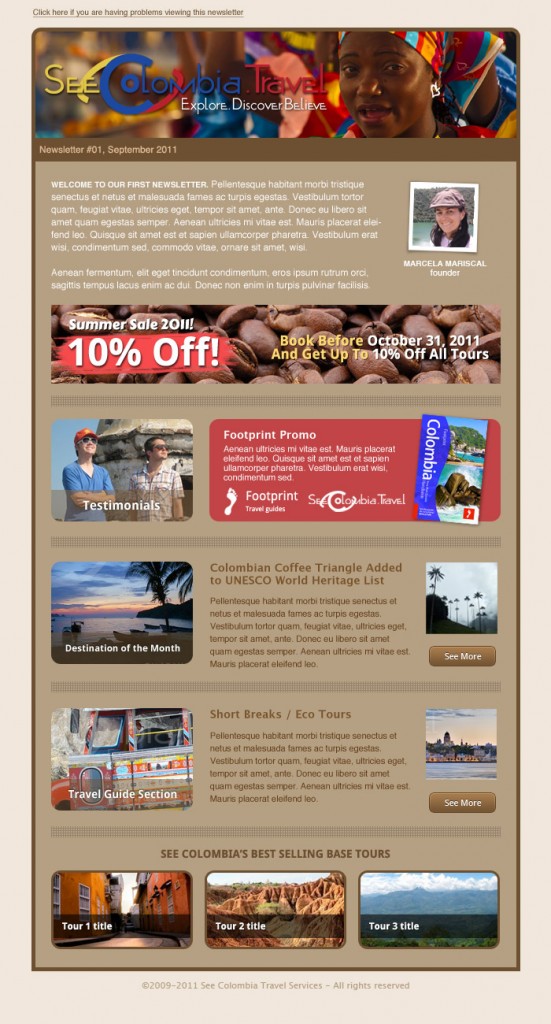 See Colombia Travel Newsletter