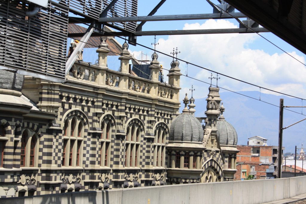 View of the church from Medellín's Metro