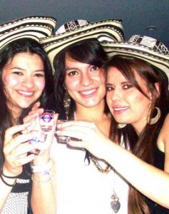 Lina, rumba-ing, like a good Colombian