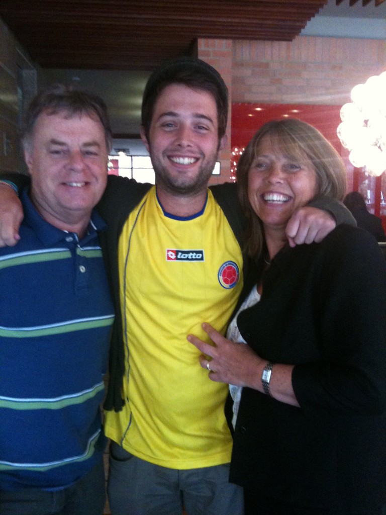 My parents and I in Colombia