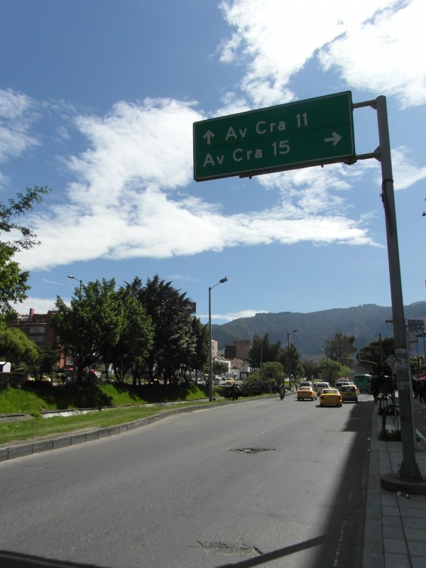One of northern Bogota's most used intersections