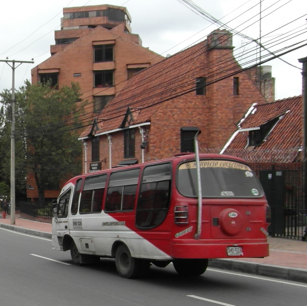 The winding streets of Chapinero Alto