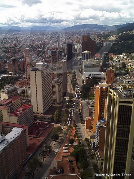 Overlooking the city of Bogota