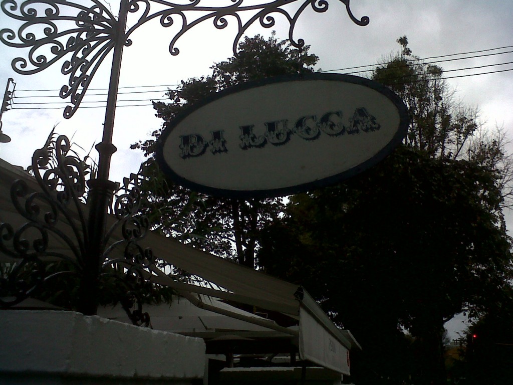 The sign outside Di Lucca