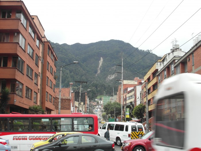 The busy streets of Bogotá, a city many expats call home