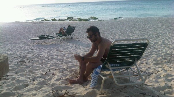 Mauricio, caught in a rare moment out of the big smoke.