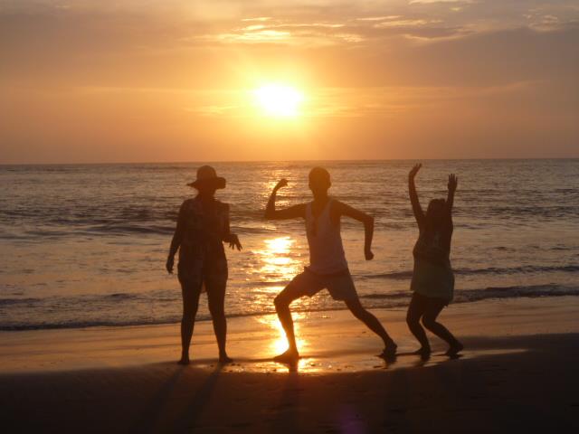 Sunset in La Barra on Colombia's Pacific coast