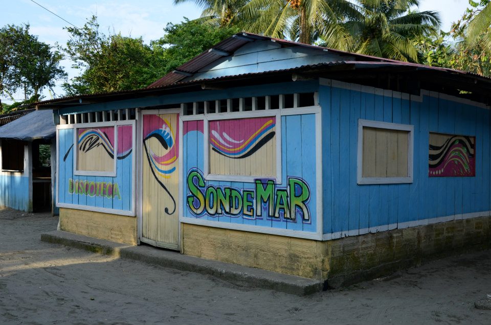 A club in La Barra on Colombia's Pacific coast