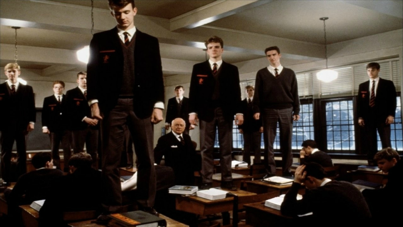 "No, you can't sit down. You'll stand there and say "Captain, My Captain" until I say you can stop."
