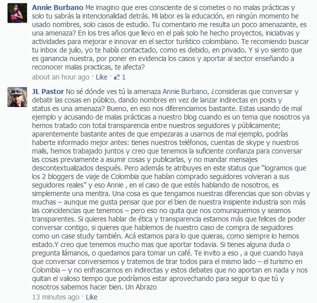 Annie Burbano Facebook Fakes bloggers