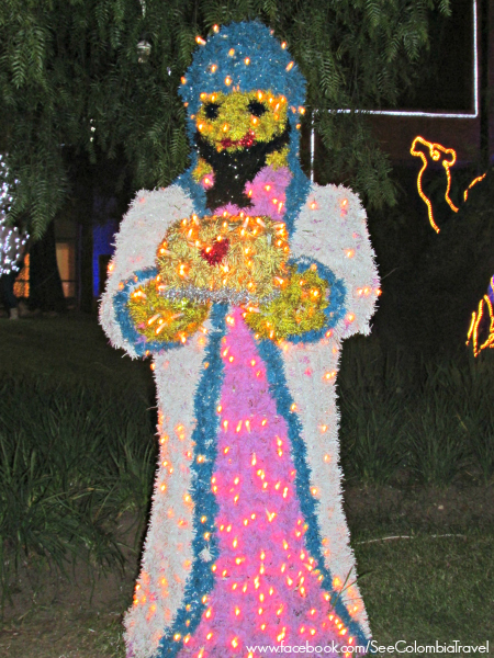 Christmas lights in Usaquen, Bogota