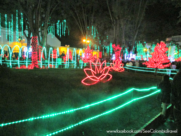 Christmas lights in Usaquen, Bogota