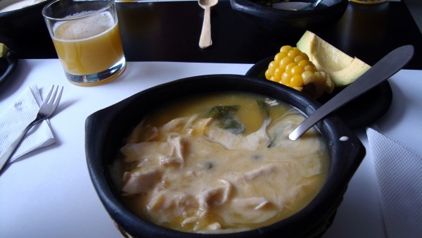 Colombian ajiaco soup