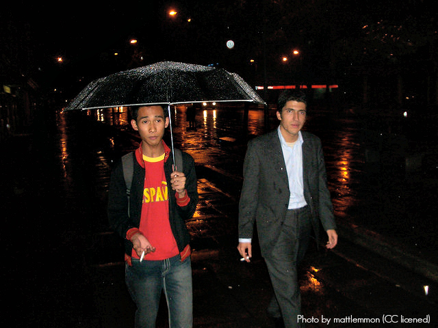 An umbrella is an essential item for Bogota's weather. Thankfully there are umbrella vendors exactly when you need them