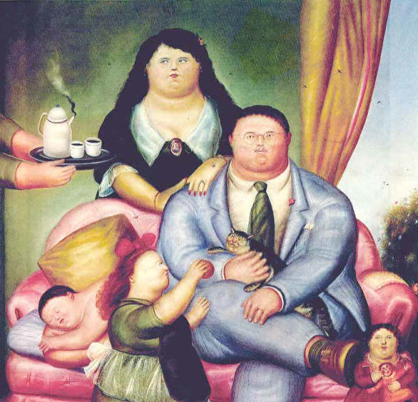 La famille colombienne selon Botero