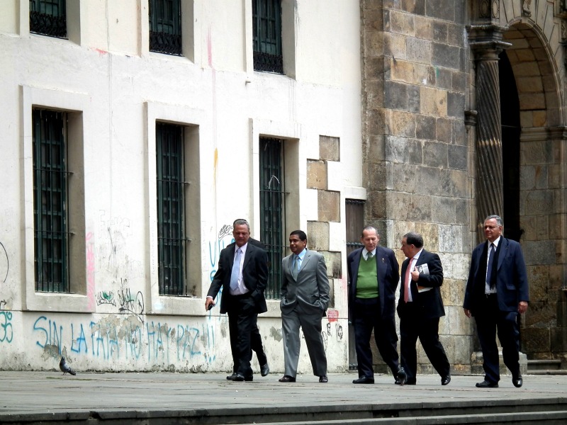 Mourners Arriving
