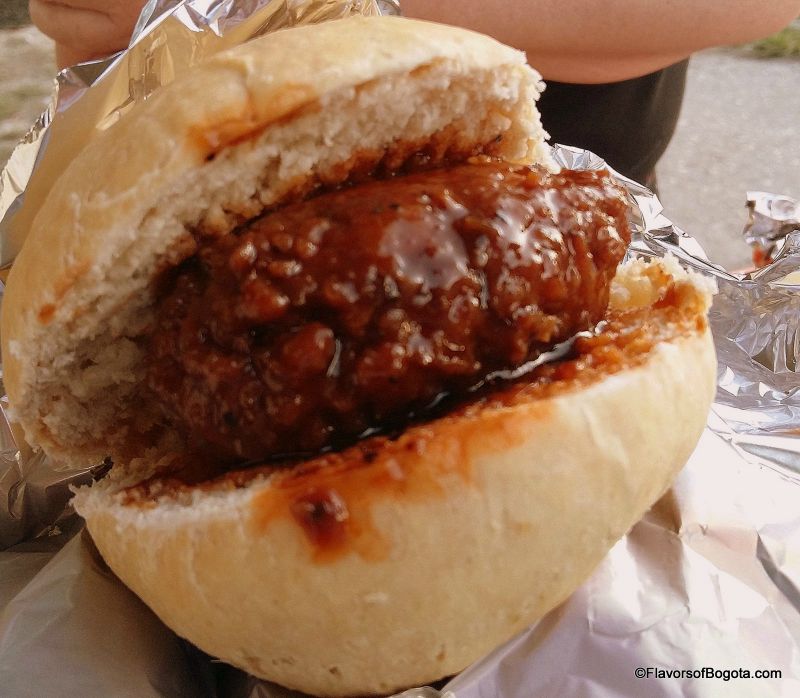 Conch ball sandwich on San Andres FlavorsofBogota