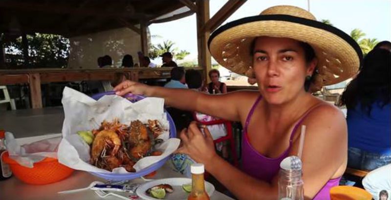 comer en Aruba zee rover