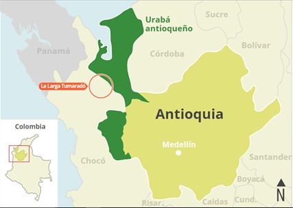 Mapa de Urabá